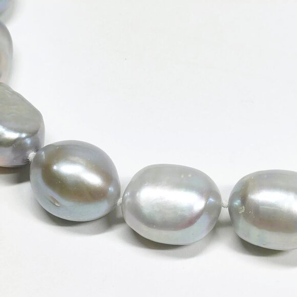 Jewelry Necklace Pearl Silver Grays 438648 - Picture 5 of 9